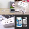Magik 1-2 Pack 3 Ports USB 2.0 Hub High Speed MS SD M2 TF Memory Card Reader (1 Pack)
