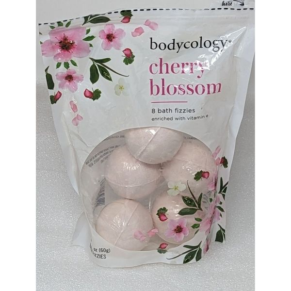 Bodycology Cherry Blossom Bath Fizzies Bombs with Vitamin E (Only includes 7)