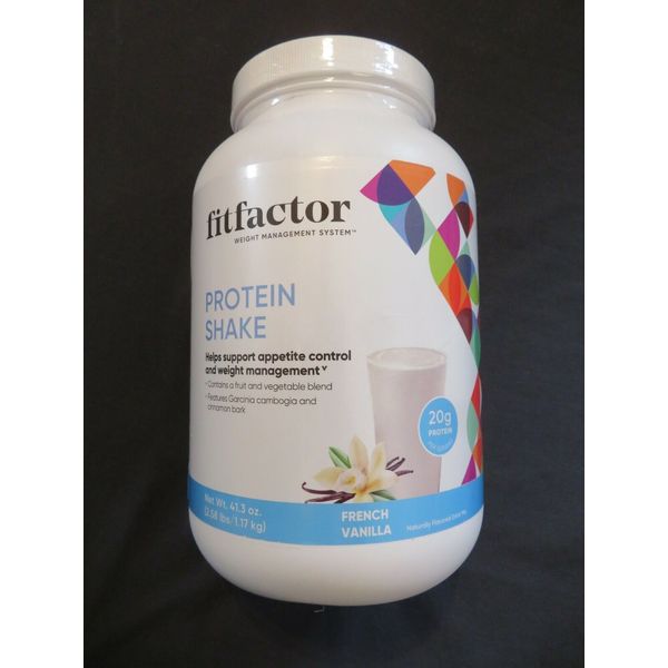 Fit Factor Weight Management System Protein Shake Vanilla 41.3 Oz 30 Servings ^