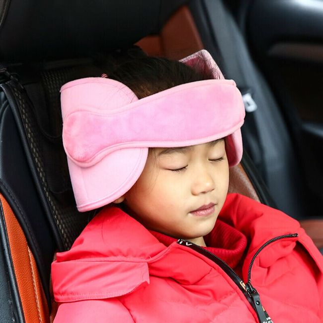 Adjustable Soft Velvet Car Seat Headrest Pillow Head Neck Support