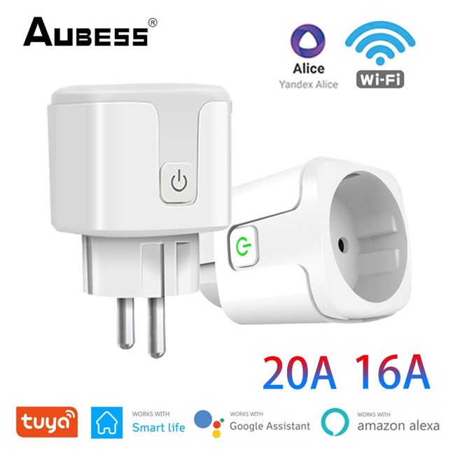 AUBESS Tuya Zigbee Smart Plug Work with  Alexa Google Home Yande