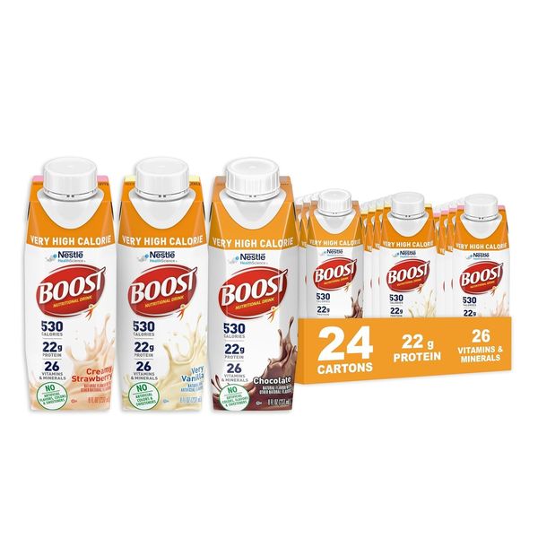 Nestlé Boost Very High Calorie Variety Pack 8 oz - 24 Count