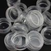 20×5g/5ml Mini Empty Plastic Cosmetic Jars Clear Round Travel Sample Pots for Creams/Sample/Make-Up/Glitter Storage