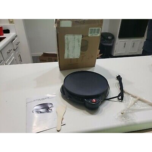 Health and Home Electric Crepe Maker - 10"Crepe Pan,Crepe Griddle, Non-stick Pan