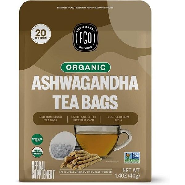 FGO Organic Ashwagandha Tea Bags