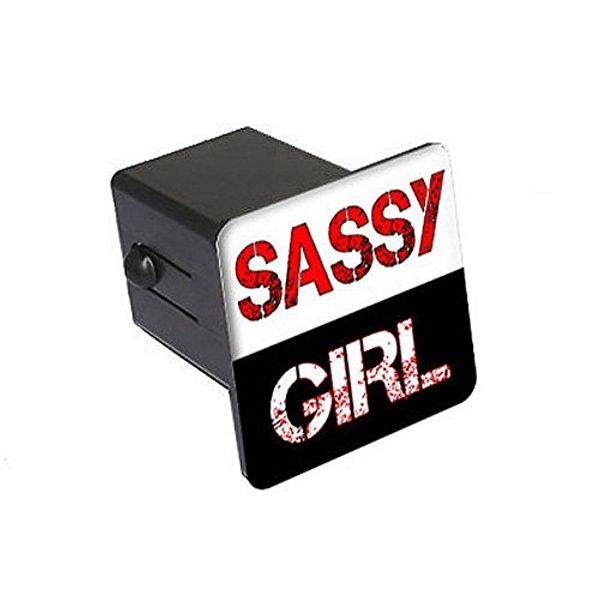 Graphics and More Sassy Girl - Woman - Funny - 2" Tow Trailer Hitch Cover Plug Insert