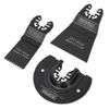 Faithfull FAIMFKIT3 Wood Cutting, Oscillating Multi-Function Tool Blade 3 Piece Set. Compatable with Most Popular Multi Tool Brands