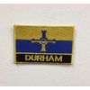 Durham UK County Flags Badges Iron Sew on Embroidered Patch Small | Large (Large)
