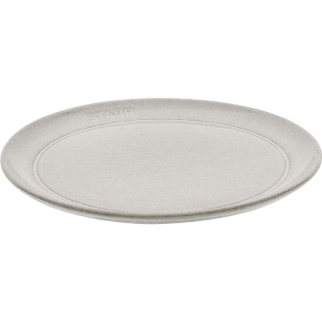 staub 40508-026 Ceramic Plate 7.9 inches (20 cm) Campagne Plate, Dessert Plate, Medium Plate, Ceramic, Microwave Safe