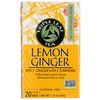 Triple Leaf Tea Ginger Tea-Bags, Lemon, 20 Count