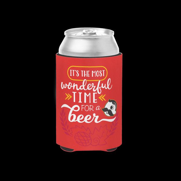 It's The Most Wonderful Time for a Beer (Red) / Can Cooler - Red / 1