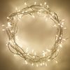 Lights4fun 200er LED Lichterkette warmweiß