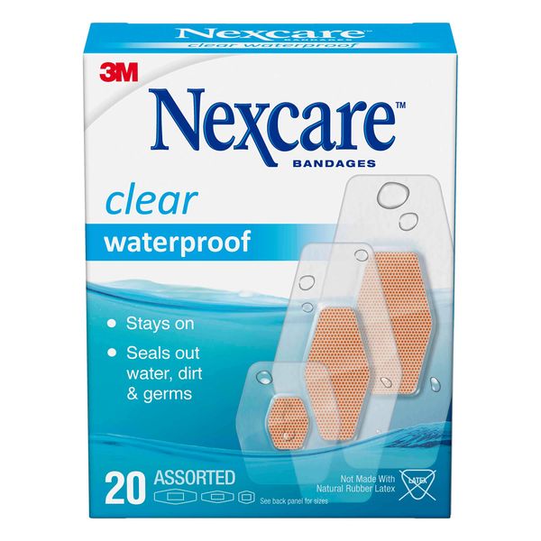 Nexcare Waterproof Bandages, Assorted 20 ct