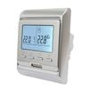 Adept Technology Digital Programmable Silver Thermostat for Precise Control - Ultra-Compact Design - Ideal for Electric and Wet Underfloor Heating Systems
