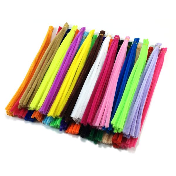 HoneyToys 240pcs 24 Colors Creative Pipe Cleaners Chenille Stem 12 Inches x 6 mm,Pipe Cleaners for Arts and Crafts