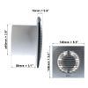 EUROPLAST Bathroom Fan Diameter 100 mm Plastic Silver with Humidity Sensor and Timer