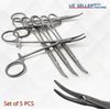 Surgical Mosquito Forcep 5" Hemostat Curved Locking Handle Dental Instruments CE