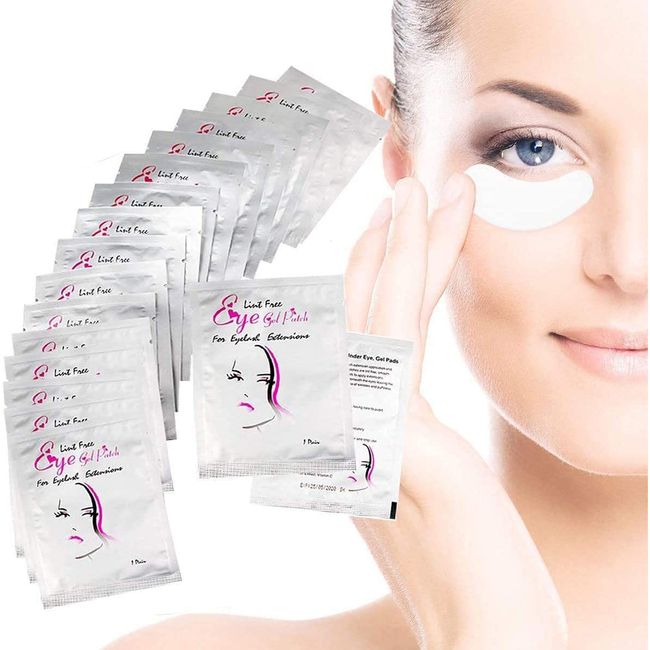 60 Pairs Eyelash Extension Eye Pads, Wimpernverlängerungs-Pads, fusselfrei, Gesichtsbehandlungen, Gel-Pads unter den Augen für den professionellen Salon und individuelle Wimpernverlängerung