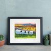 'Baaad Girls' Mounted Print by Thomas Joseph - Sheep Art