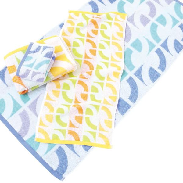 [Non-twist Jacquard (Charlotte)] Face Towel, Blue