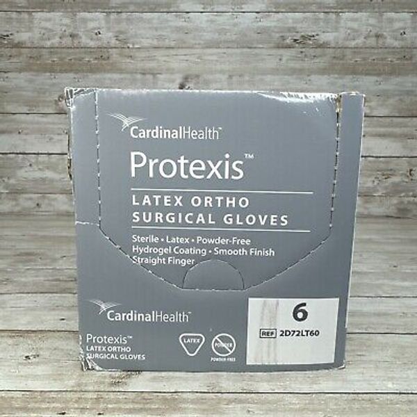 Protexis Latex ORTHO Surgical Gloves Cardinal Health Sterile, Size: 6 *See Date*