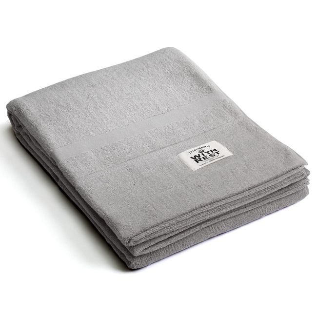 Showa Nishikawa Towel Blanket, Single, Imabari Towel, 100% Cotton, Antibacterial, Odor Resistant, Made in Japan, Pile, Volume, Summer, Spring, Gray, Fluffy, Soft, 55.1 x 74.8 inches (140 x 190 cm),