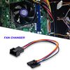 Create idea 2 Pcs 5 Pin To 4 Pin Fan Adapter Converter Extension Cable Dedicated Fan Interface Conversion Line Compatible With Dell Computer PC