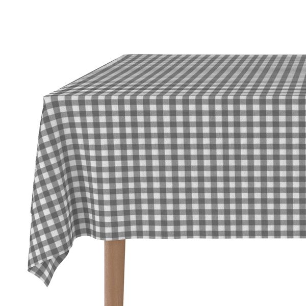 Martina Home TEFLONATED TABLECLOTH MADE Vichy Dark Grey 100X140 CM