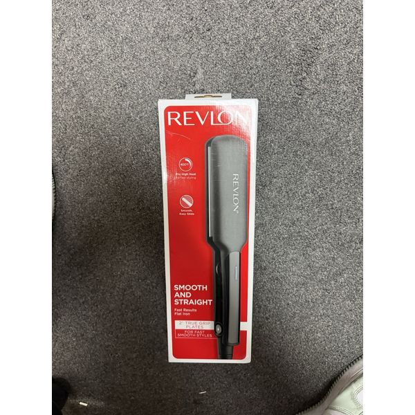 REVLON Smooth and Straight Ceramic Flat Iron | Fast Results, Smooth Styles (2 in