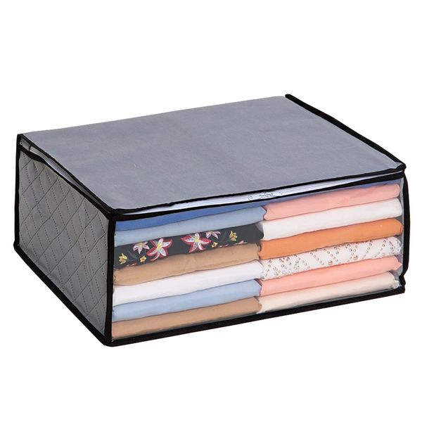 Astro 171-71 Activated Carbon Deodorizing Clothing Storage Case, Deodorizing Storage with the Power of Activated Carbon, Breathable Non-woven Fabric Protects Dirt From Dust, 3-Layer Structure, Thick and Sturdy Fabric, With Transparent Window for Viewing C