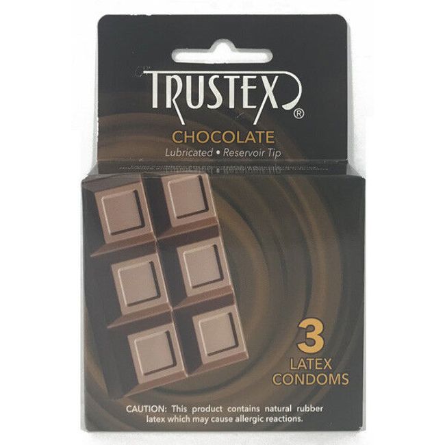 Trustex Chocolate Flavored Condoms 3 Pack - Chocolate