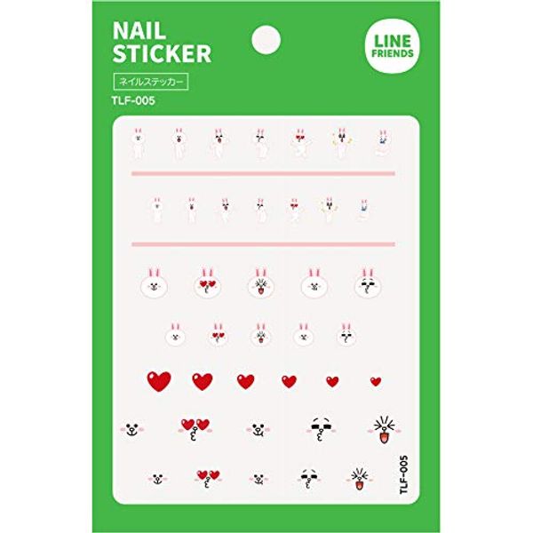 TOK TLF-005 LINEFRIENDS Nail Sticker