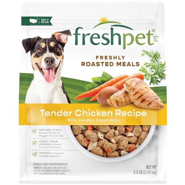 Freshpet 5.5lb Natural Chicken Dog Food with Vitamins No Fillers USA Made