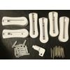 6 Mini Disappearing ABS Bracket Screw Mount Use For Gilchrist & Soames With Key
