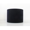 Navy Blue Velvet Brushed Gold Drum Lampshade