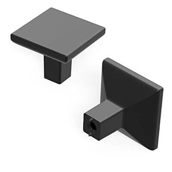 Solid Core Kitchen Cabinet Knobs, Luxury Cabinet and Dresser 1 Matte Black