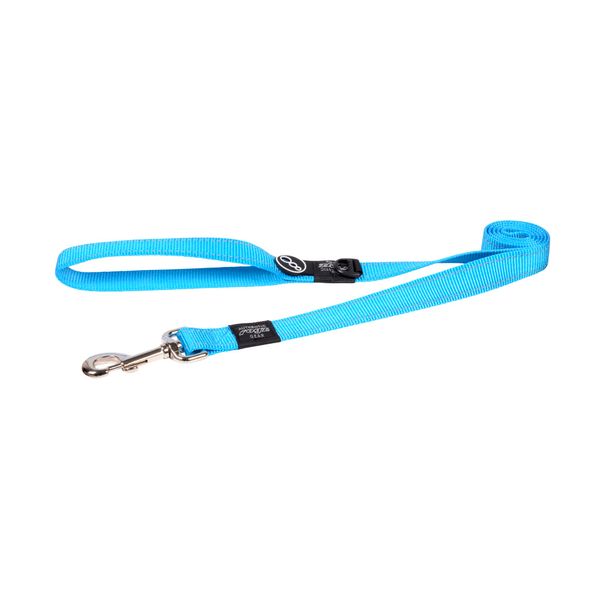 Reflective Dog Leash for Extra Large Dogs, 1" wide, 6' long, Turquoise