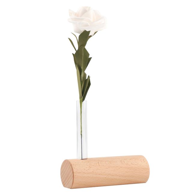 Stylish Tabletop Vase Wooden Test Tube Stand Test Tube Vase Test Tube Stand Hydroponics Plant Container Desktop Vase