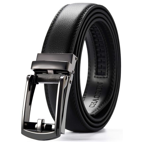 CHAOREN Dress Belts for Men - Ratchet Belt leather 1 1/4" Comfort Click - Perfect Companion to Mens Dress Shoes