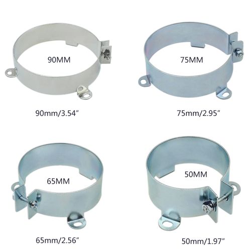 BOGEEL 2pcs Capacitor Bracket Clamps Holder Clap 50mm 65mm 75mm 90mm Mounting Clip,Metal