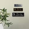Standard Please Keep Door Closed Sign (Brushed Gold) - Small