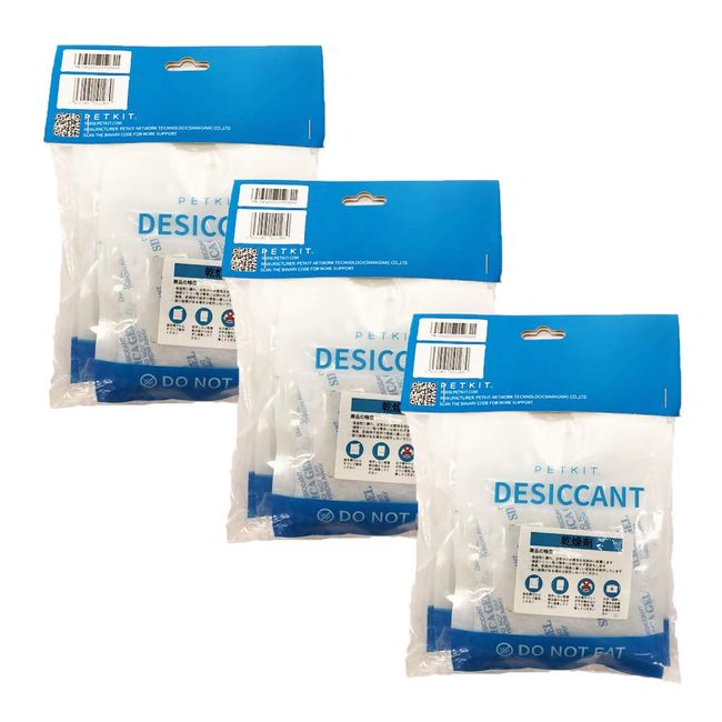 Silica Gel Desiccant Value 3 Pack (15 Pieces) Set PETKIT Pet Kit Common Fresh Element Series Silica 3