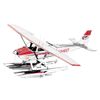 Fascinations Metal Earth CESSNA 182 FLOATPLANE 3D Laser Cut Model Kit MMS111