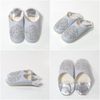 cocomorocco Odorless Leather Babouche Slippers, Moroccan Soft Gray x Silver (Silver Sequin), Room Shoes, Coco Moroccan Mother's Day Gift, soft grey