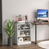 3-Tier Bookcase Bookshelf Storage Organizer Display Rack With Adjustable Shelves