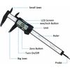 6" 150mm Digital Caliper Micrometer LCD Gauge Vernier Electronic Measuring Ruler