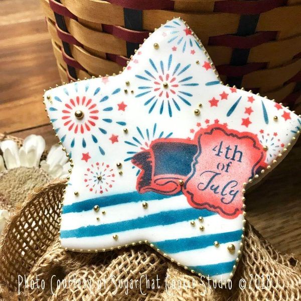Cookie Stencils by Julia Usher | 4th of July | Prettier Plaques 5 Stencil Set