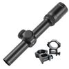 T-EAGLE 4.5x20 Rifle Scope Short Scope Mildot Scope with 20mm High Mount Ring