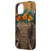 iPhone 14 Elephant with Elephant Ear Flowers Case
