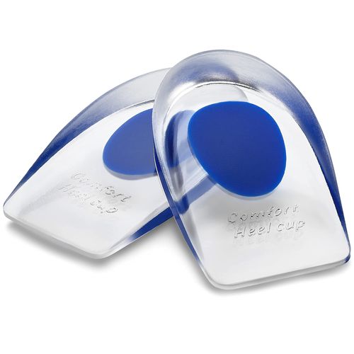 Gel Heel Cushion - Silicone Gel Heel Cups - Shoe Inserts for Plantar Fasciitis, Sore Heel, Bone Spur & Achilles Pain Relief Protectors - Foot Comfort Pads (BS0451G L shoe size 7-10)